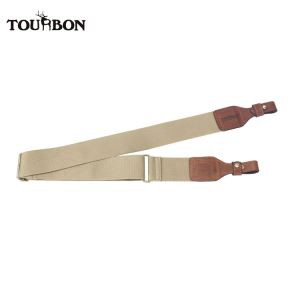 ปืนลูกซองยุทธวิธี 2 นิ้ว Tourbon สลิงปืนไรเฟิลปืนล่าสัตว์ยิงพกฮันเตอร์สายผ้าฝ้ายและหนังแท้