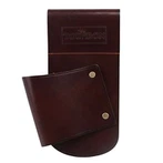 วินเทจหนังสีน้ําตาลสะโพกฝักเอวเข็มขัดซองปืน